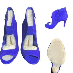 Gianni bini blue suede shoes